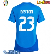 Italy Alessandro Bastoni #23 Replica Home Shirt Ladies Euro 2024 Short Sleeve